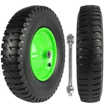 KOŁO KÓŁKO KOŁA TACZKI /WÓZKA 4.00x8 8PR ZIELONE PROFI