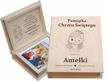 PAMIĄTKA CHRZTU ŚWIĘTEGO PREZENT NA CHRZEST GRAWER