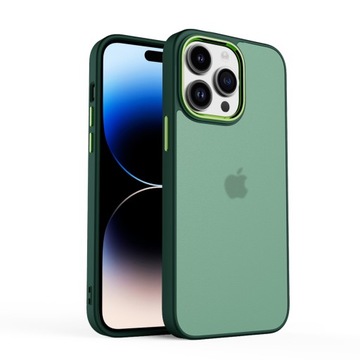 ETUI MATOWE Z RAMKĄ NA APARAT DO IPHONE 15 PRO