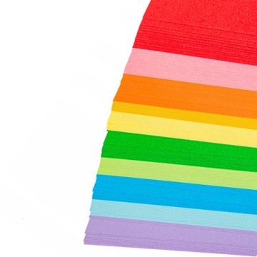 БУМАГА ДЛЯ ДЕТСКОГО ЦВЕТА А4 100 ЛИСТОВ 10 ЦВЕТОВ