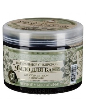 BABUSZKA AGAFIA Mydło Czarne 37 ziół 500 ml