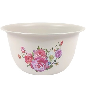 Глубокая стальная миска, металлическая кухонная чашка 18 см.