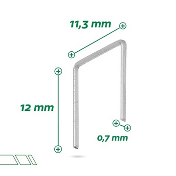 Скобы мебельные для Takera Type 53 12мм 1000 шт.