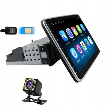 RADIO 1DIN ANDROID KAMERA OBROTOWE 8/128G SIM LITE