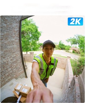 DZWONEK BEZPRZEWODOWY KAMERA WIDEO DOMOFON 3MP 1296P DWUKIERUNKOWA ROZMOWA