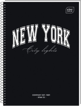Kołozeszyt INTERDRUK A4-80 KRATKA Trends NEW YORK
