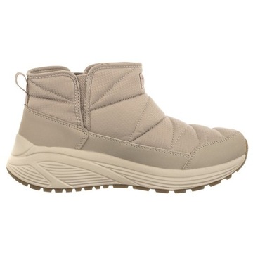 Buty Botki Zimowe Skechers Bobs Sparrow 2.0 Beżowe