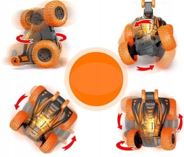 SAMOCHODZIK - KACZKA WYKONA OBRÓTKI 360 STOPNI Z OŚWIETLENIEM I DŹWIĘKAMI!