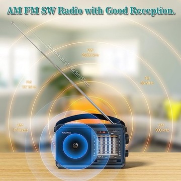 XHDATA D901 Портативный радио Bluetooth FM-динамик