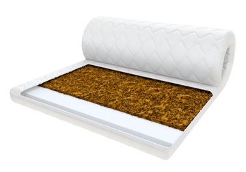 Materac Nawierzchniowy 200x200 kokos Topper 4cm