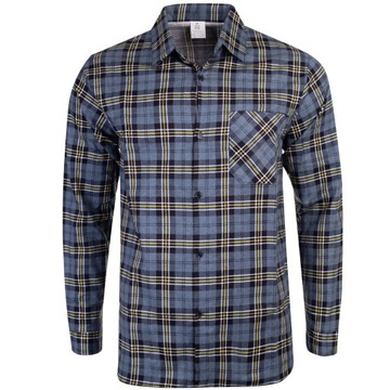 KOSZULA FLANELOWA CASUAL W KRATE MĘSKA 100% BAWEŁNA r. M