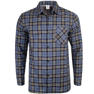 KOSZULA FLANELOWA CASUAL W KRATE MĘSKA 100% BAWEŁNA r. XL