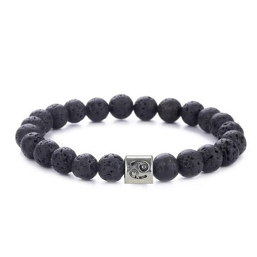 BRANSOLETKA LAWA WULKANICZNA ZNAK ZODIAKU RAK