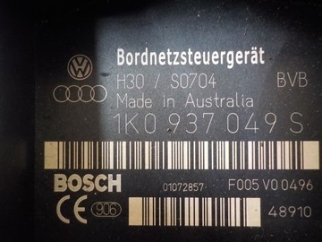 VOLKSWAGEN GOLF V 1.4B МОДУЛЬ BORDNETZ 1K0937049S