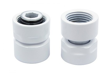 Złączka M22 x 1,5 x GW 1/2 biała mat 2szt