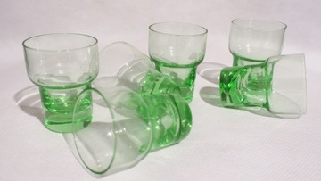НАБОР ЗЕЛЕНЫХ СТАКАНОВ ДЛЯ НАПИТКОВ 6, 5,5 СМ