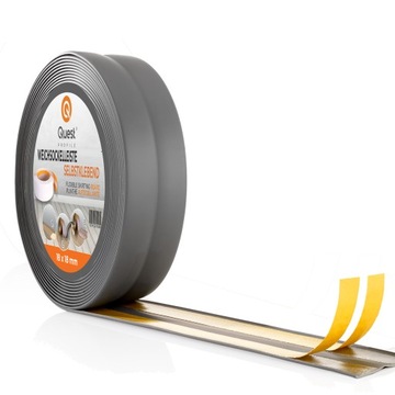 Listwa wykończeniowa samoprzylepna PCV grafit antracyt 25x25mm 15m
