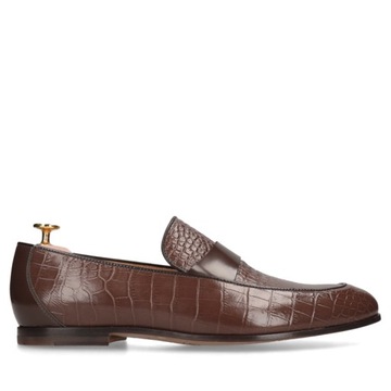 Brązowe loafersy Hugo - Gold Collection 43