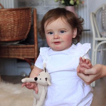 DUŻA LALKA REBORN 60 CM JAK ŻYWA DZIEWCZYNKA
