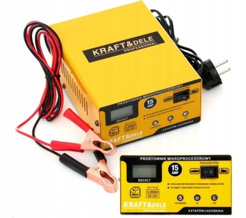PROSTOWNIK MIKROPROCESOROWY 15AMP 6/12V AKUMULATOR