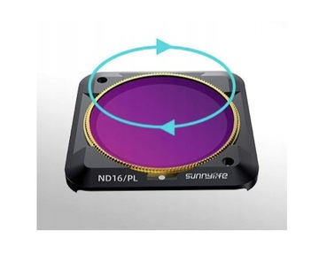 Серый гибридный фильтр с поляризацией ND32/PL для DJI OSMO ACTION 2 + CASE