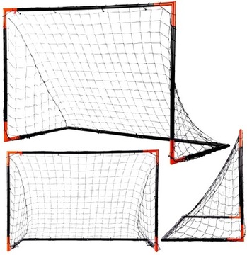 Bramka Piłkarska 180x120x90 Metalowa Przenośna Treningowa Dla Dzieci Duża