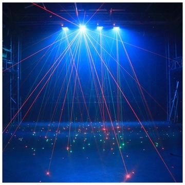 LIGHT4ME SPIDER STROBO LASER Светодиодный эффект многоступенчатый световой эффект