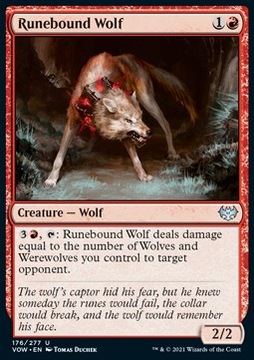 Runebound Wolf - Innistrad: Crimson Vow