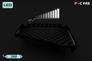 Полка TIR SCANIA R 05-16, низкая версия, экокожа