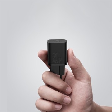 BASEUS ŁADOWARKA SIECIOWA WTYCZKA USB USB-C QC 3.0 PD POWER DELIVERY 20W