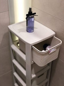 КНИЖНЫЙ ШКАФ, СУНДУК, ПОЛКА ДЛЯ ШКАФА, СТОЙКА С 5 КОРЗИНАМИ ИЗ РОТАГА КОРЗИНЫ ДЛЯ ВАННОЙ КОМНАТЫ BRANQ