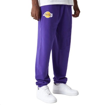 New Era NBA Joggers Lakers 60416397 L Fioletowe