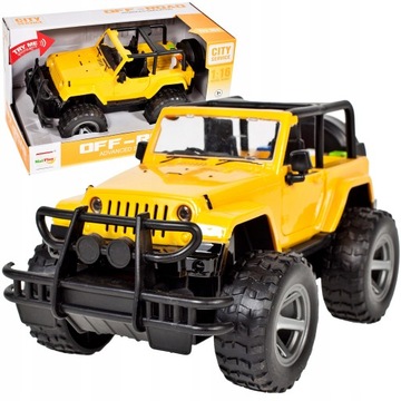 AUTO JEEP SAMOCHÓD TERENOWY 1:16 Z NAPĘDEM DŹWIĘK