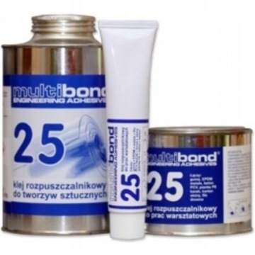 KLEJ do PONTONÓW, NAMIOTÓW, PLANDEK, PVC, gumy, pianek MULTIBOND-25, 100G