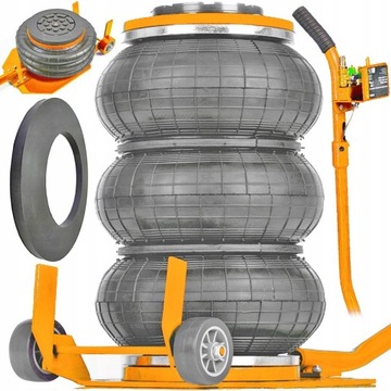 PODNOŚNIK PNEUMATYCZNY BAŁWANEK ORANGE 3.5T + GUMA