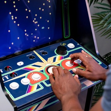 Машинная консоль, большая настольная аркада в стиле ретро, ​​17 дюймов, ARATI Arcade1Up, Wi-Fi, 14 игр