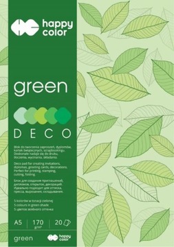 Papiery kreatywne A4 Happy Color DECO GREEN 3717