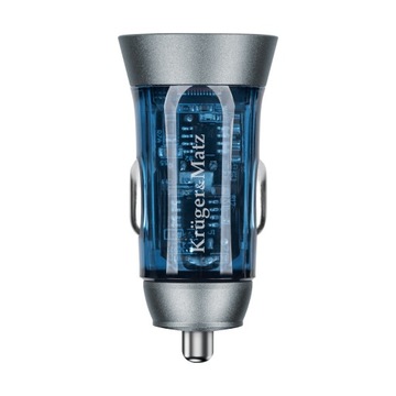 Szybka mocna Ładowarka samochodowa 43 W Kruger&Matz USB A USB typu C