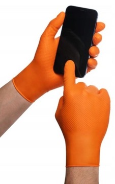 GOGRIP НИТРИЛОВЫЕ ПЕРЧАТКИ STRONG ORANGE M