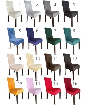 Чехлы на СТУЛА 6 шт ВЕЛУР УНИВЕРСАЛЬНЫЙ Чехол БУТЫЛКА ЗЕЛЕНЫЙ