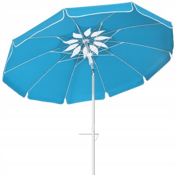 SKŁADANY PARASOL PLAŻOWY OGRODOWY 212cm DUŻY MOCNY