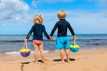 Ведро PoBi, сито из биопластика, Purple BiBio