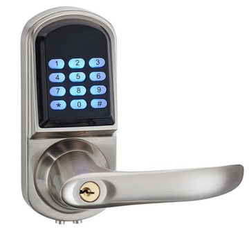Кодовая и ключевая ручка, сталь - Bluetooth, WiFi, TTLock, Интернет