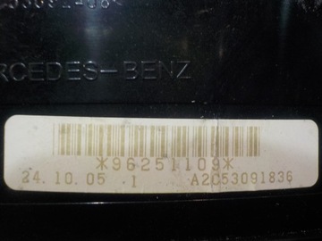 MERCEDES C W203 FACELIFT 3.0 B AUT 05R KOMBI PŘÍSTROJOVÁ DESKA BUDÍKY A2035404048