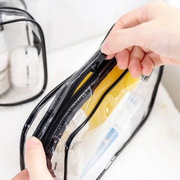 СУМКА ДЛЯ КОСМЕТИКИ из ПВХ ПРОЗРАЧНАЯ СУМКА ДЛЯ КОСМЕТИКИ СУМКА ДЛЯ ХРАНЕНИЯ МАКИЯЖА ВОДОНЕПРОНИЦАЕМАЯ СУМКА ДЛЯ ХРАНЕНИЯ