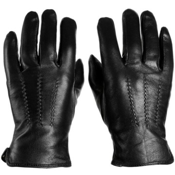 ПЕРЧАТКИ КОЖАНЫЕ МУЖСКИЕ, ТЕЛЯЧЬЯ КОЖА НА МИШКЕ ТЕДДИ