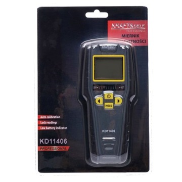 WILGOTNOŚCIOMIERZ MIERNIK WILGOTNOŚCI DO DREWNA 9V