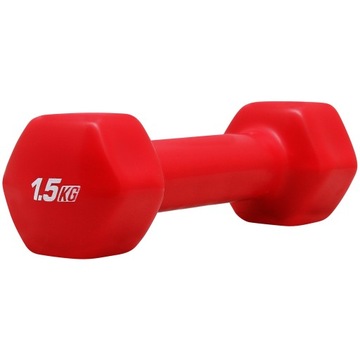 PLATINUM FITNESS HANTLA WINYLOWA WINYL 1,5 kg HANTELKA DO ĆWICZEŃ