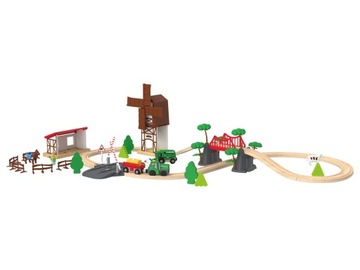 GOSPODARSTWO ROLNE KOLEJKA DREWNIANA PLAYTIVE