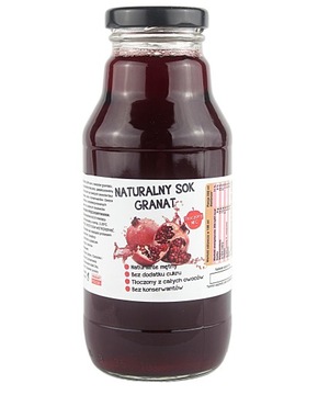 SOK Z GRANATU TŁOCZONY GRANAT 100% 300ML ŚWIEŻY
